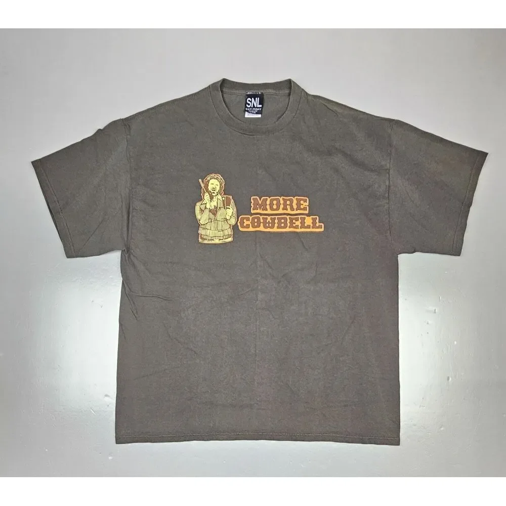 MORE COWBELL Will‎ Farrell T-Shirt Mens XL. 2006 Saturday Night Live T V Promo